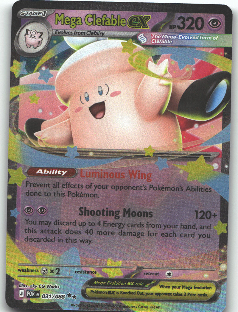 Mega Clefable ex - 031/088