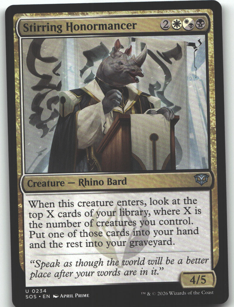 Stirring Honormancer