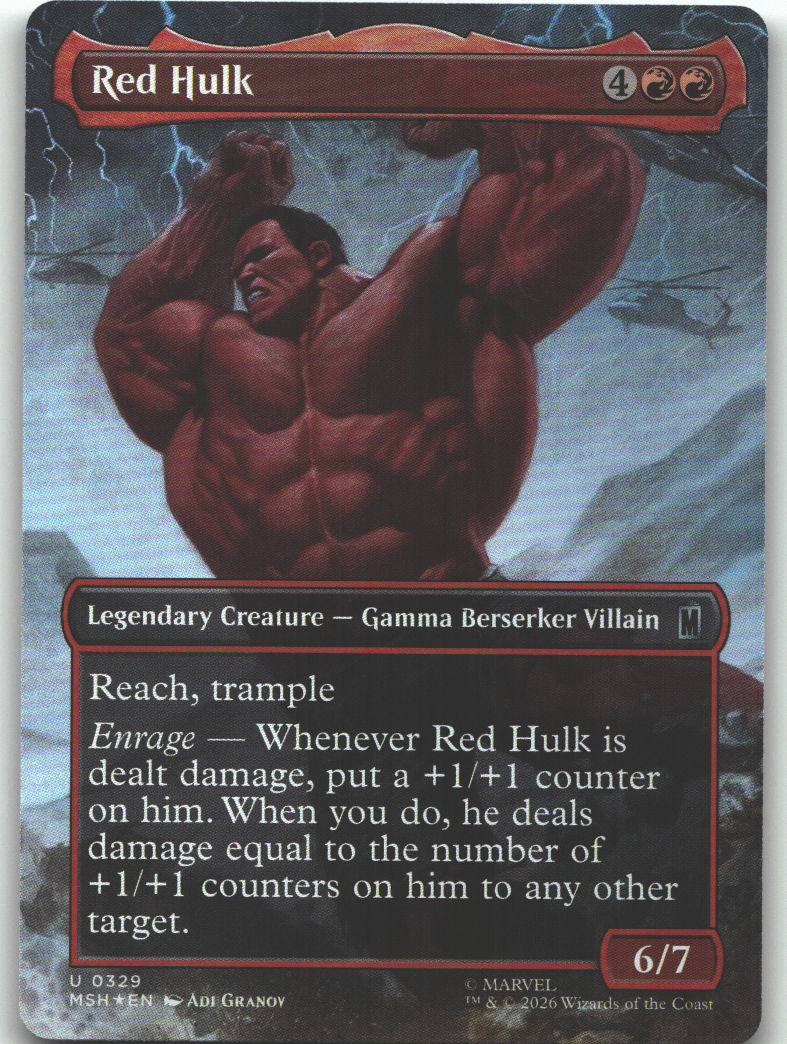 Red Hulk (Borderless)