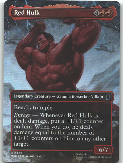 Red Hulk (Borderless)