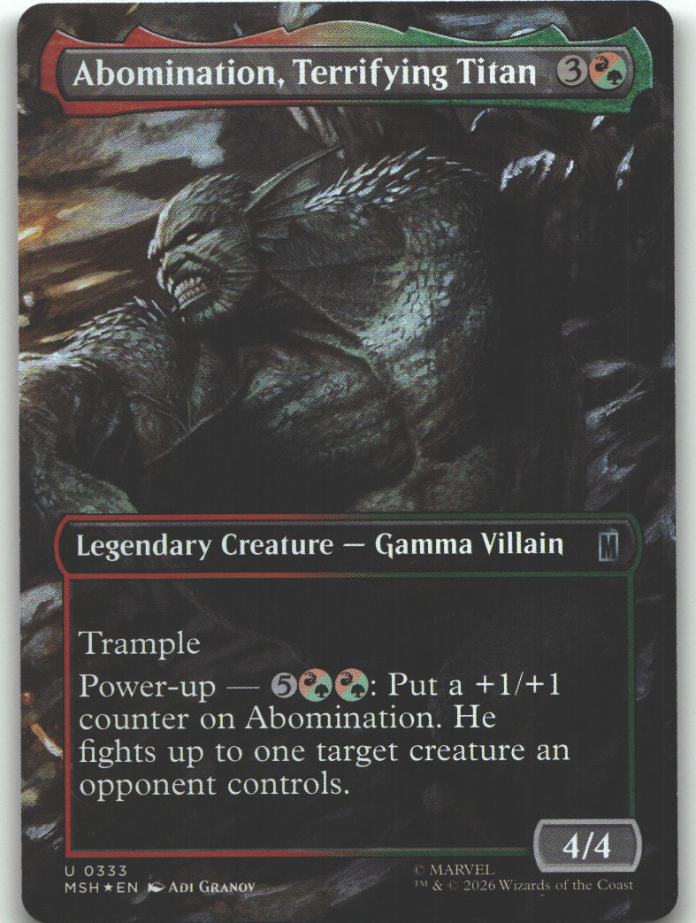 Abomination, Terrifying Titan (Borderless)