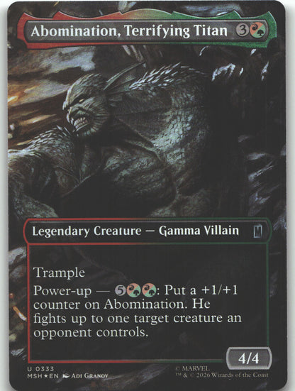 Abomination, Terrifying Titan (Borderless)