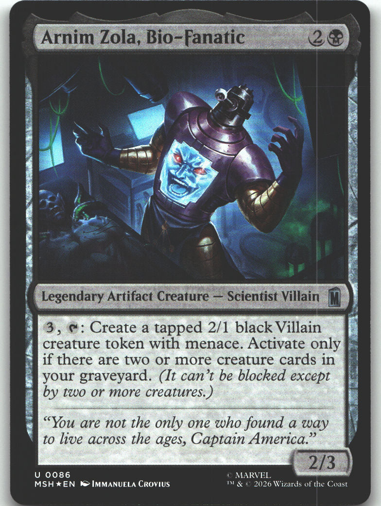 Arnim Zola, Bio-Fanatic
