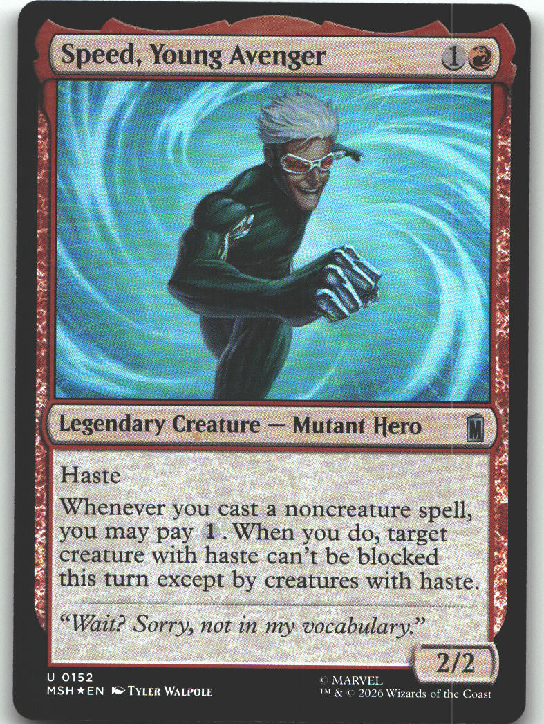 Speed, Young Avenger