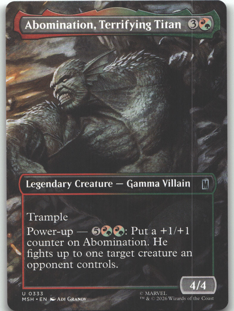 Abomination, Terrifying Titan (Borderless)