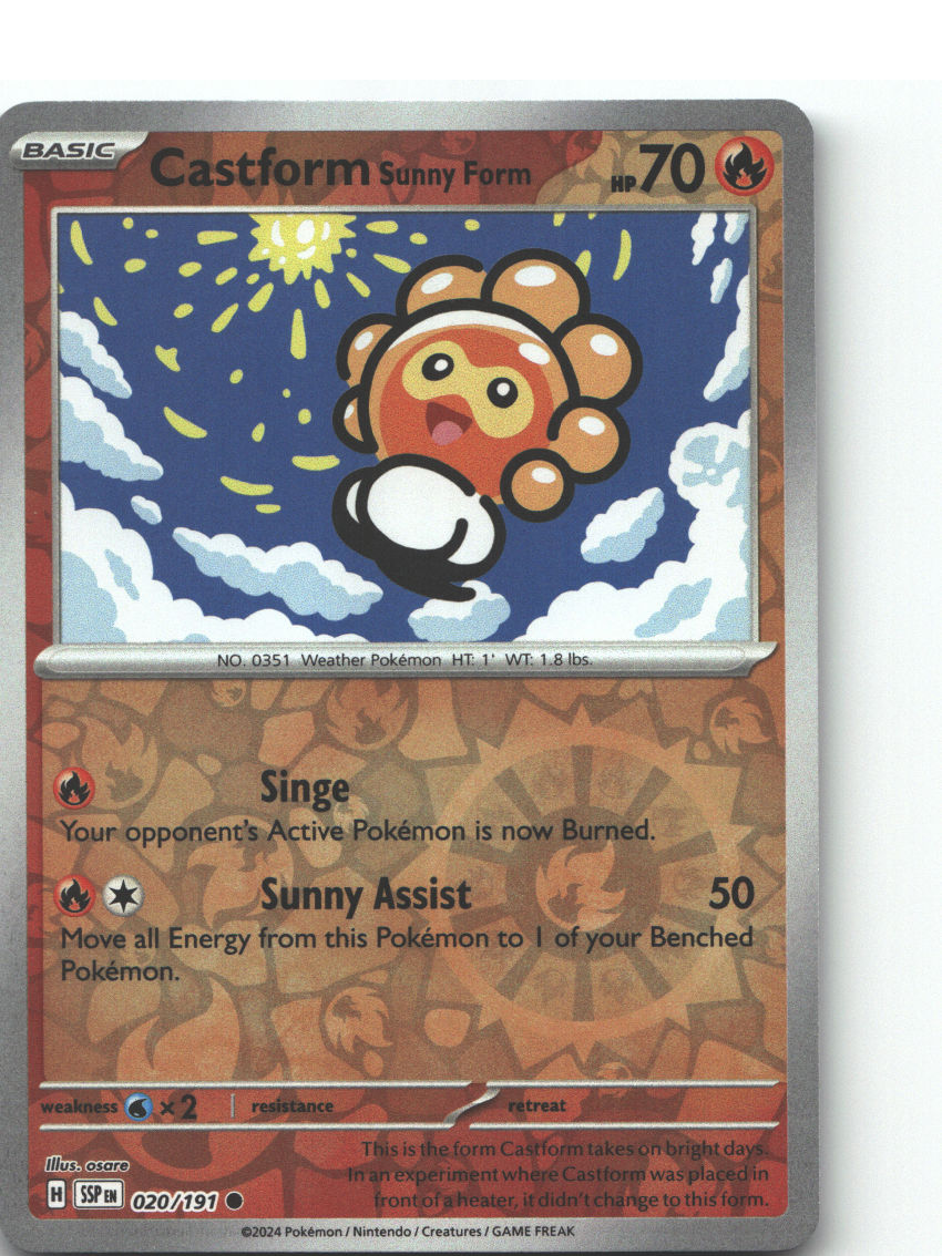 Castform Sunny Form - 020/191
