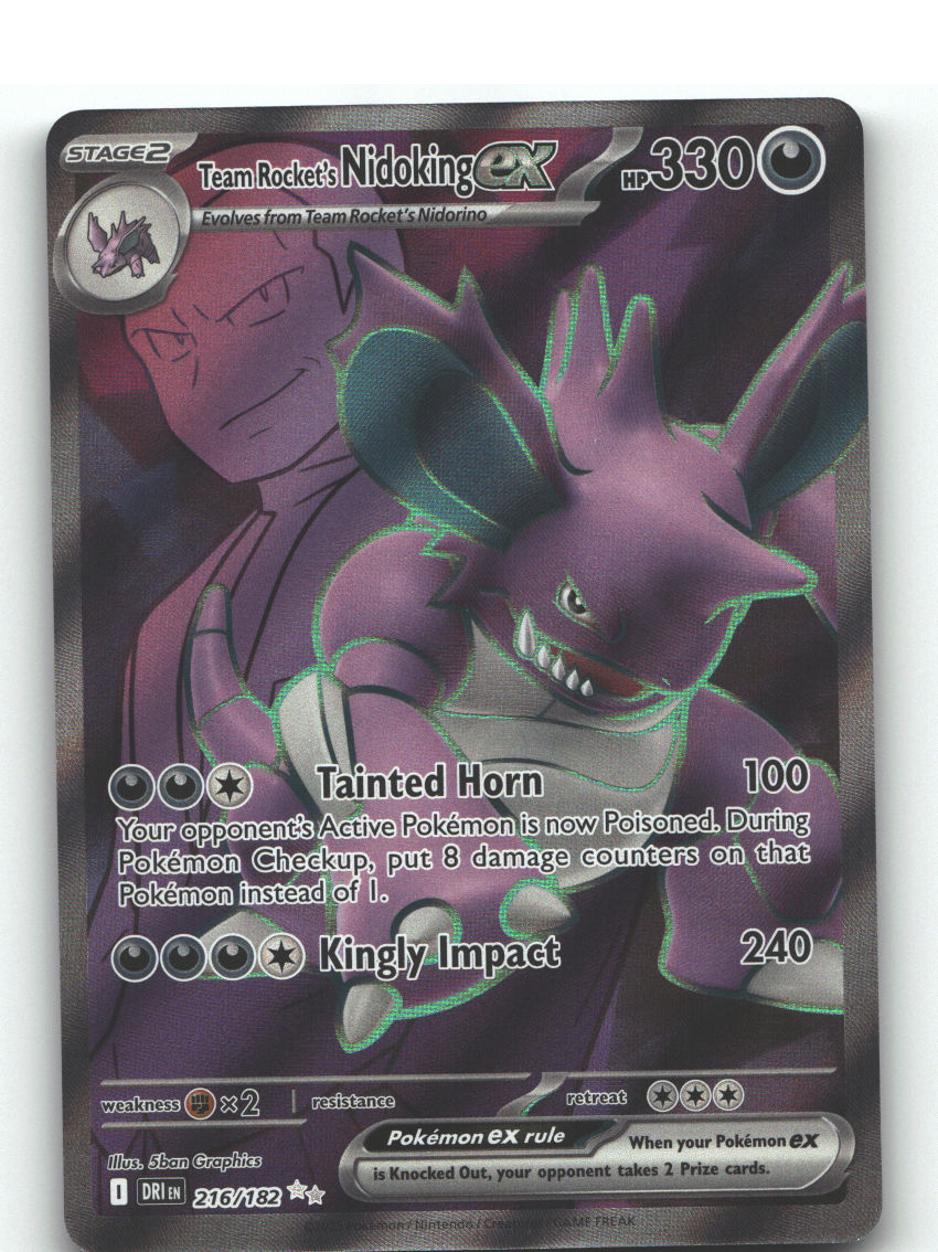 Team Rocket's Nidoking ex - 216/182
