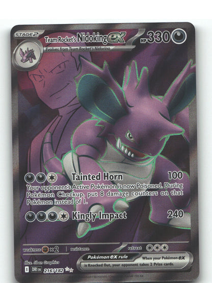 Team Rocket's Nidoking ex - 216/182