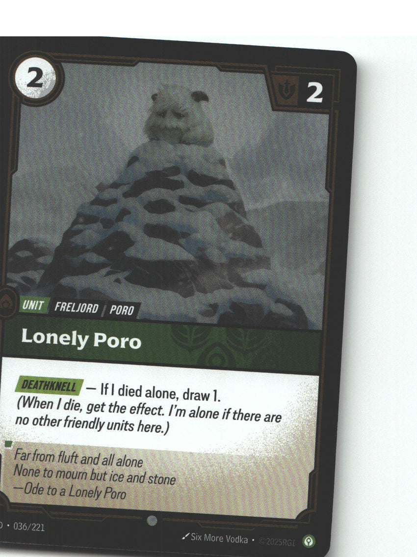 Lonely Poro