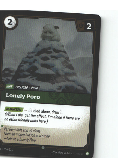 Lonely Poro