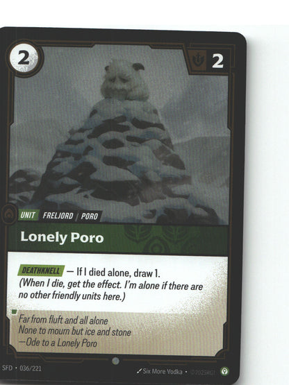 Lonely Poro