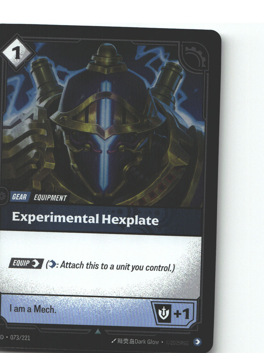 Experimental Hexplate