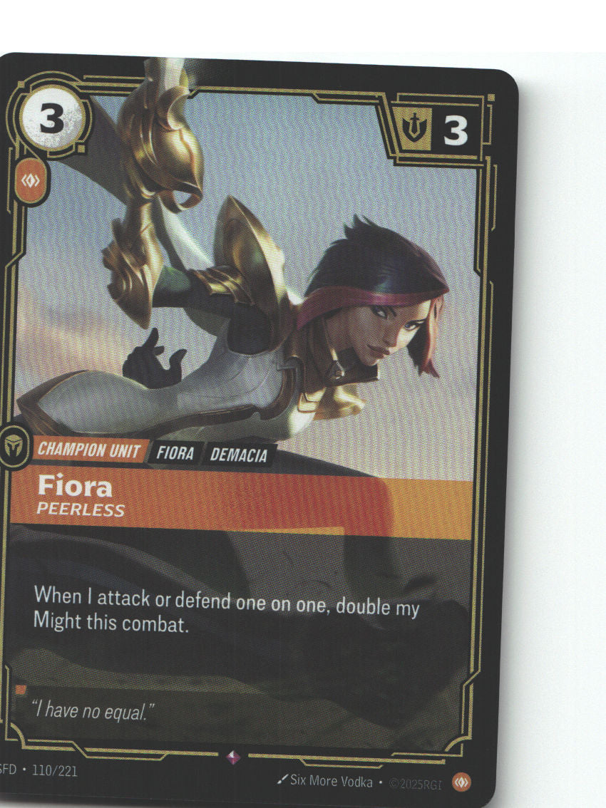 Fiora, Peerless