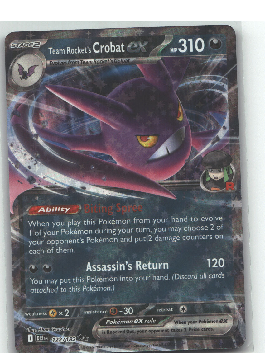 Team Rocket's Crobat ex - 122/182