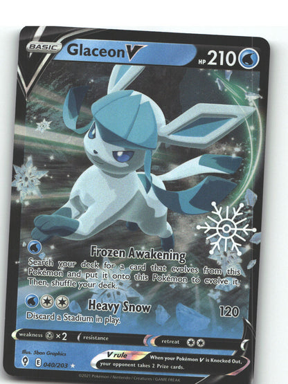 Glaceon V - 040/203 (Holiday Calendar)