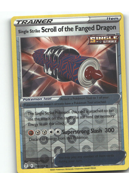 Single Strike Scroll of the Fanged Dragon
