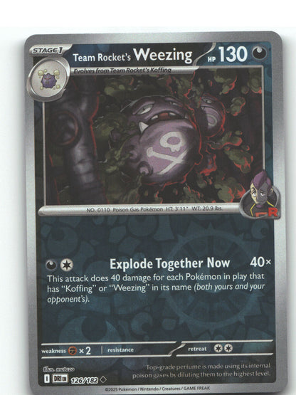 Team Rocket's Weezing - 126/182