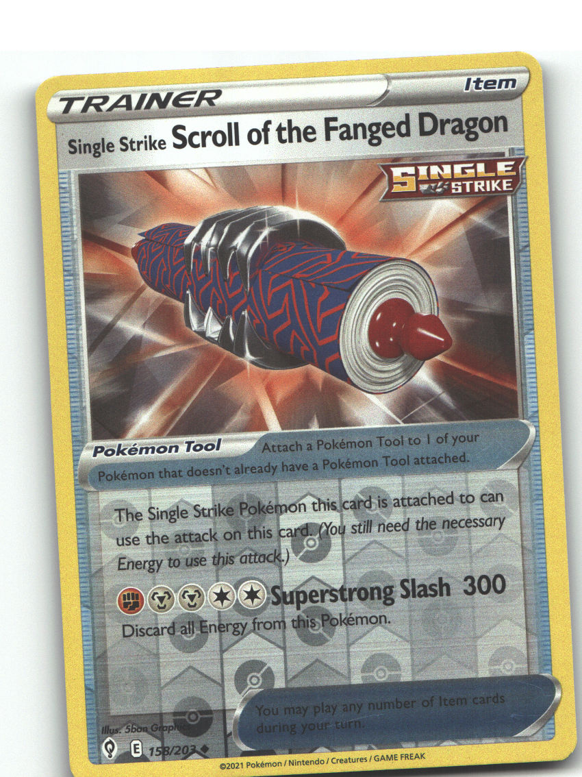 Single Strike Scroll of the Fanged Dragon