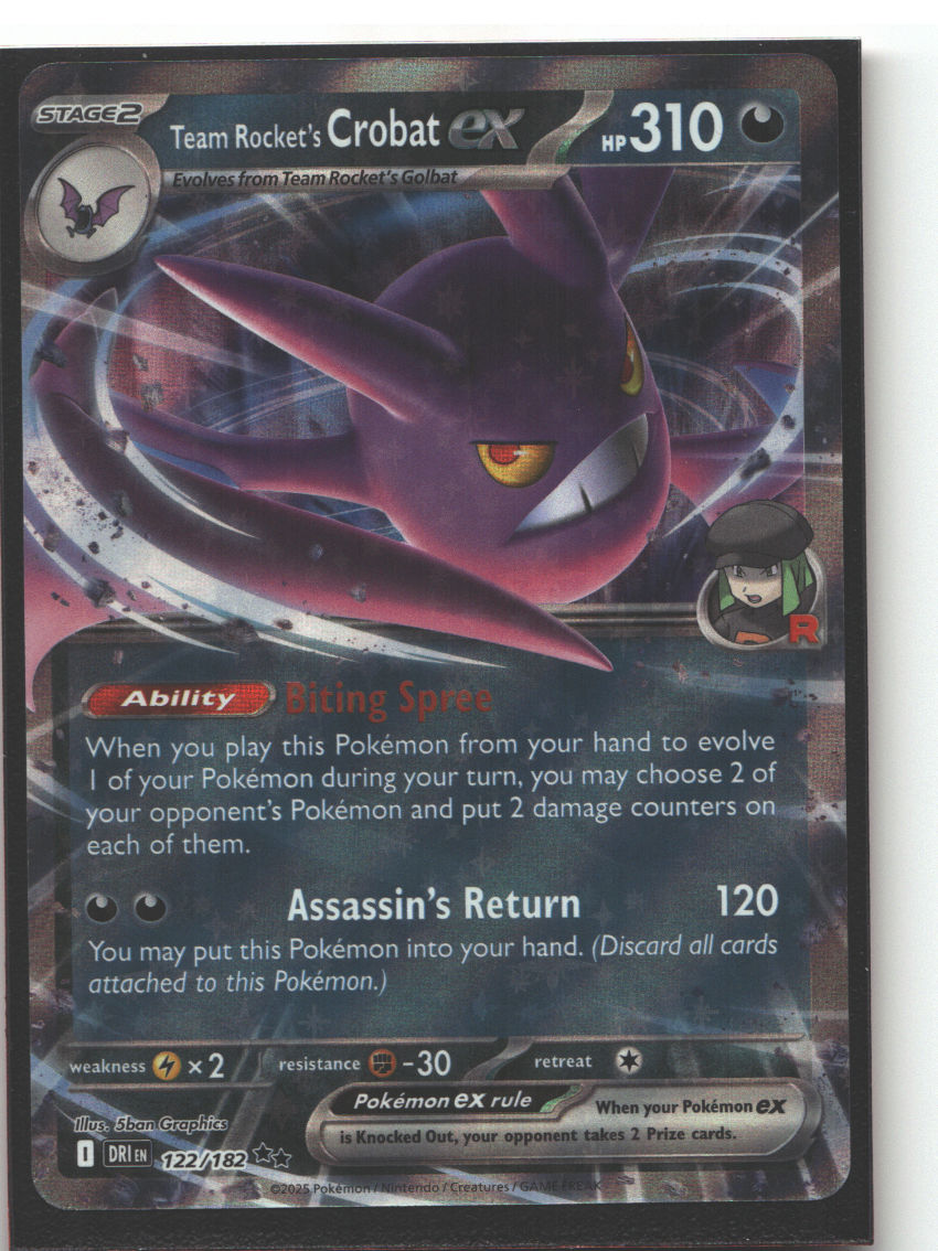 Team Rocket's Crobat ex - 122/182