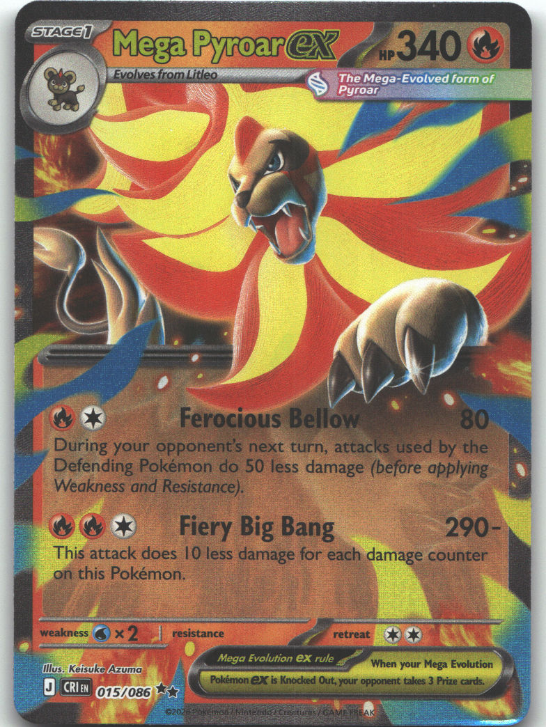 Mega Pyroar ex - 015/086