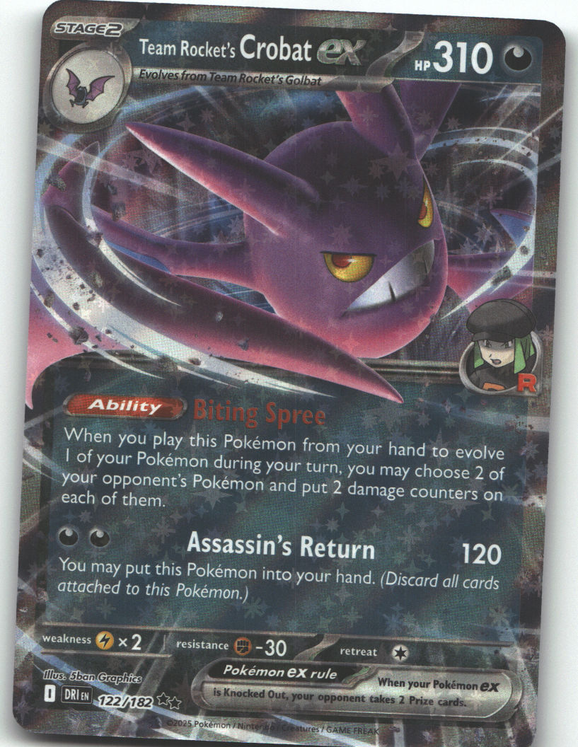 Team Rocket's Crobat ex - 122/182