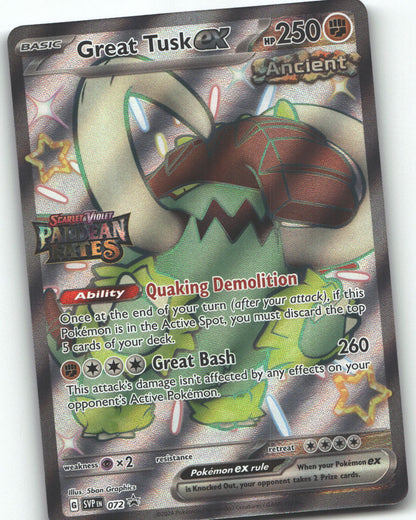 Great Tusk ex - 072 (Paldean Fates Stamped)