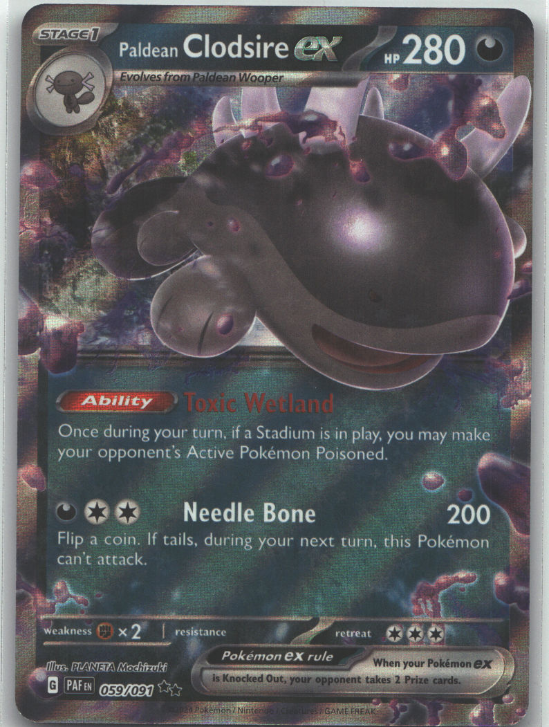 Paldean Clodsire ex - 059/091