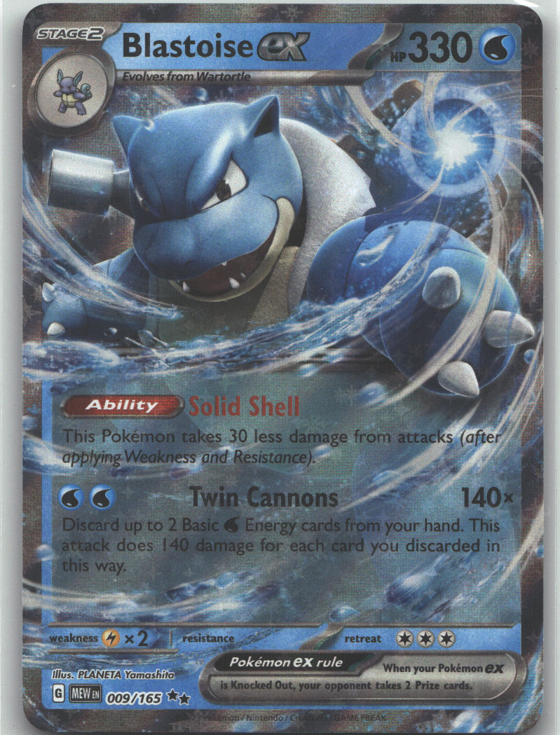 Blastoise ex - 009/165