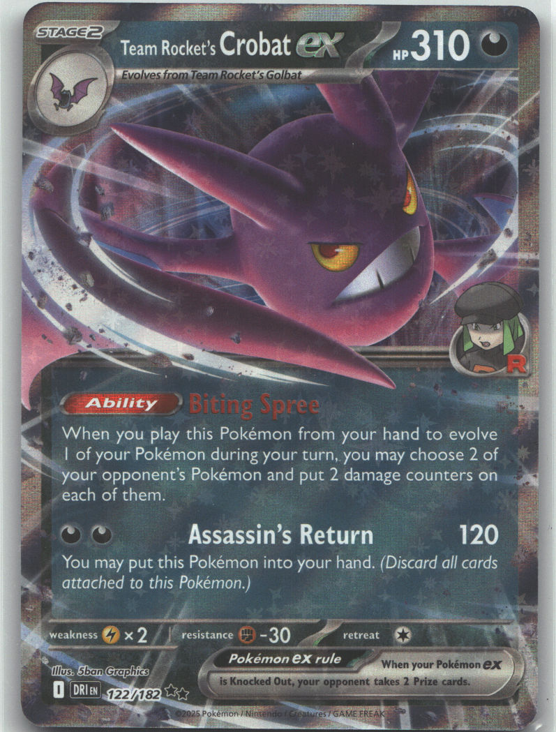 Team Rocket's Crobat ex - 122/182