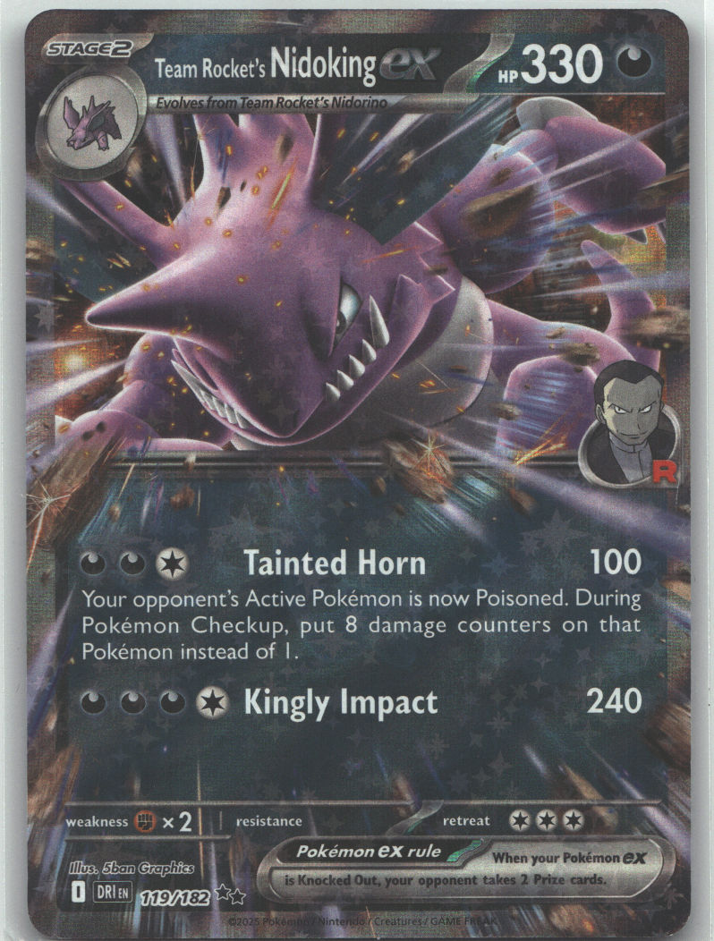 Team Rocket's Nidoking ex - 119/182