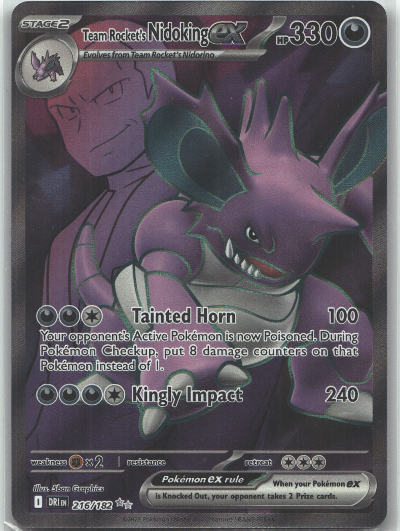 Team Rocket's Nidoking ex - 216/182
