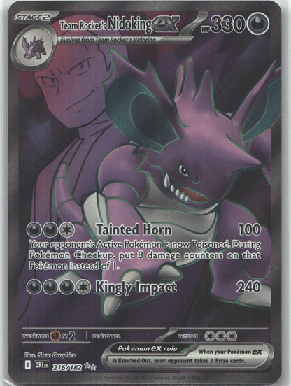 Team Rocket's Nidoking ex - 216/182