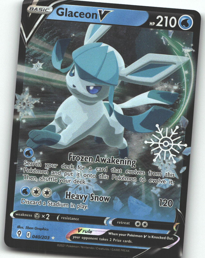 Glaceon V - 040/203 (Holiday Calendar)