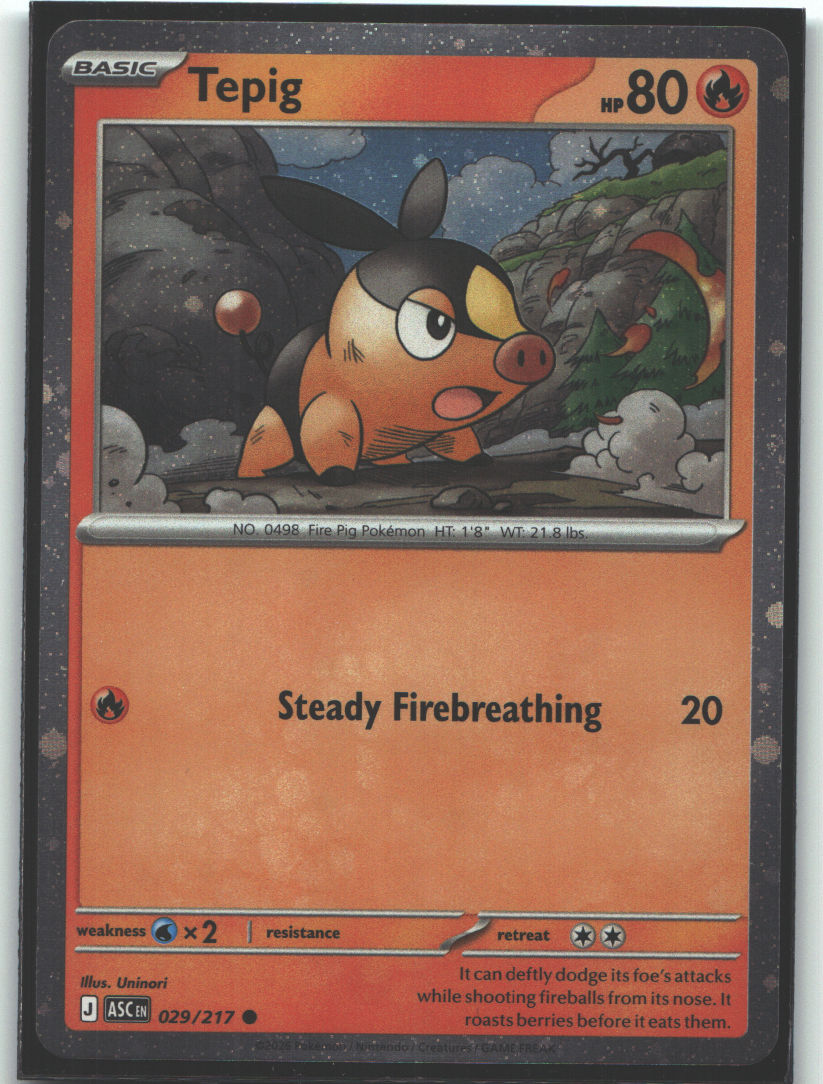 Tepig - 029/217 (Cosmos Holo)