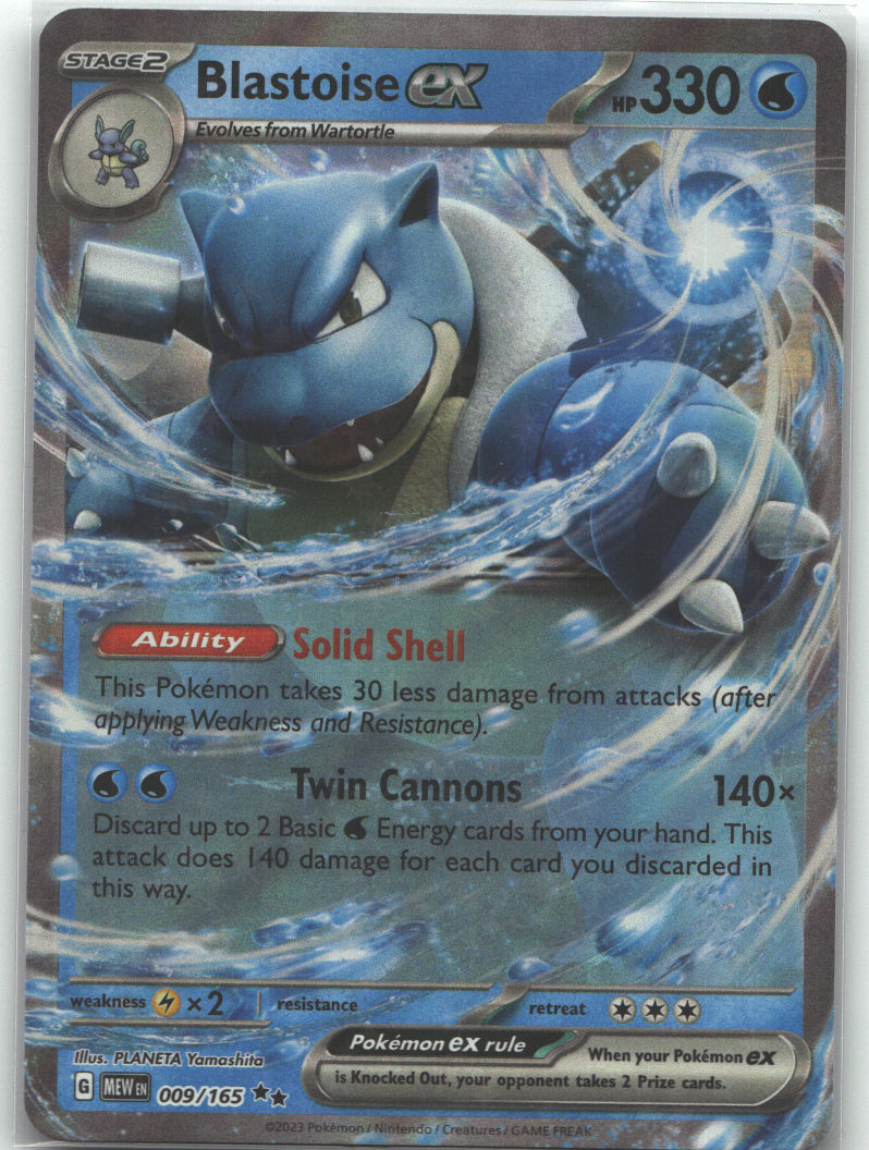 Blastoise ex - 009/165