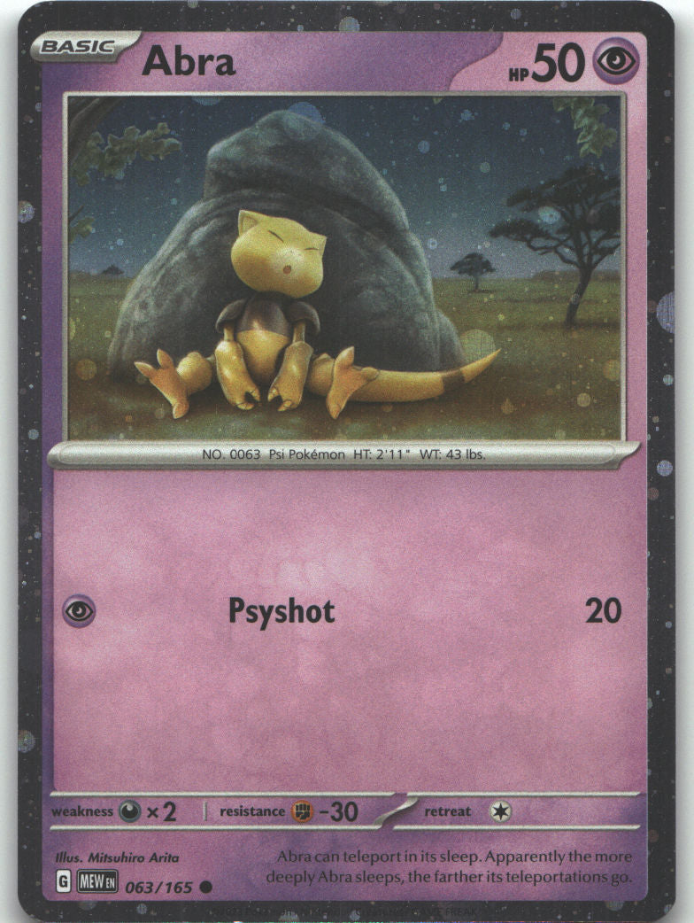 Abra - 063/165 (Cosmos Holo)