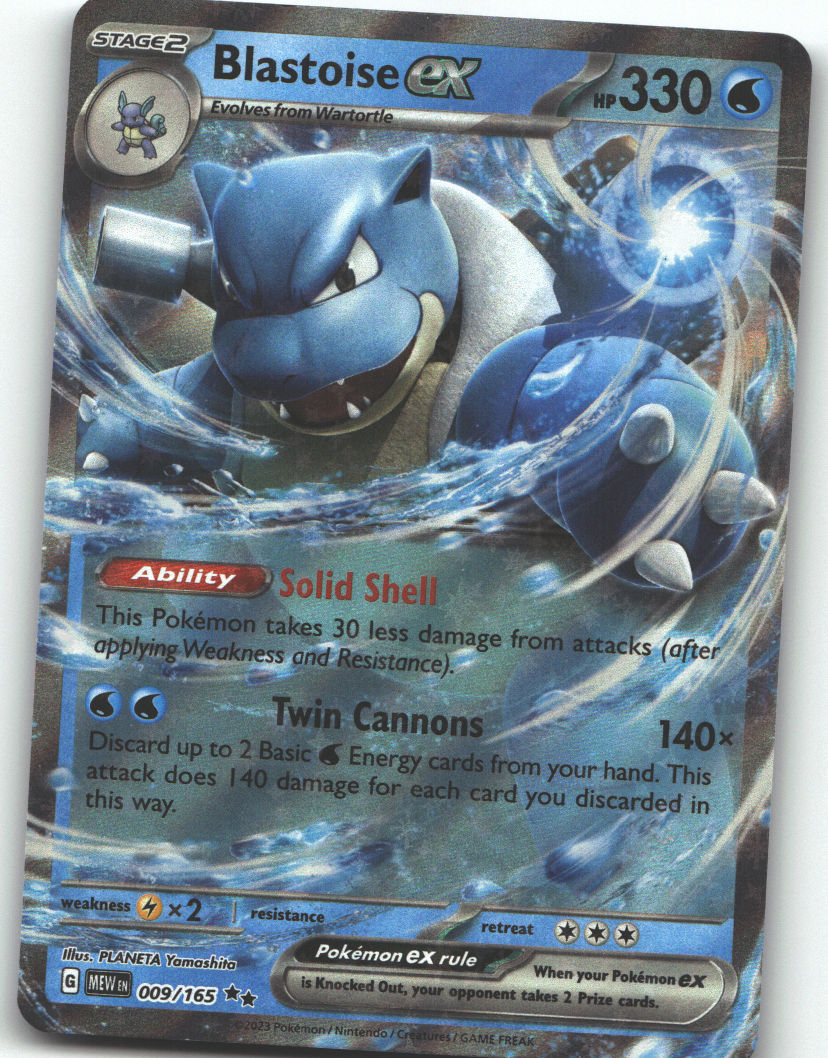 Blastoise ex - 009/165
