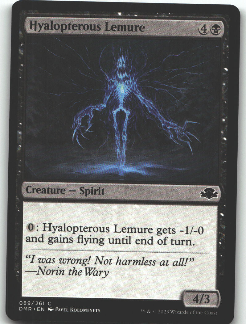 Hyalopterous Lemure