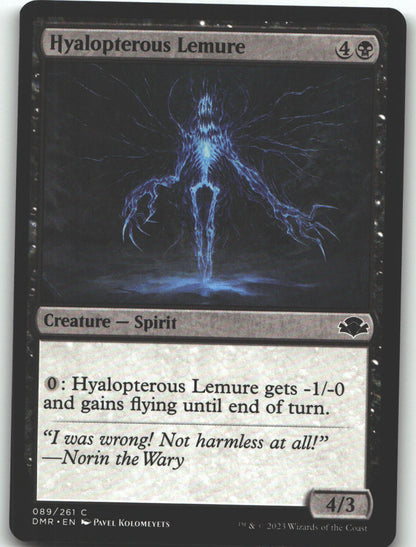 Hyalopterous Lemure