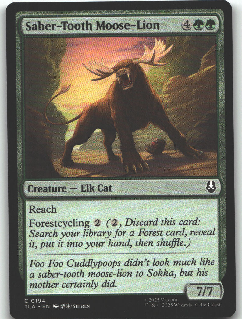 Saber-Tooth Moose-Lion