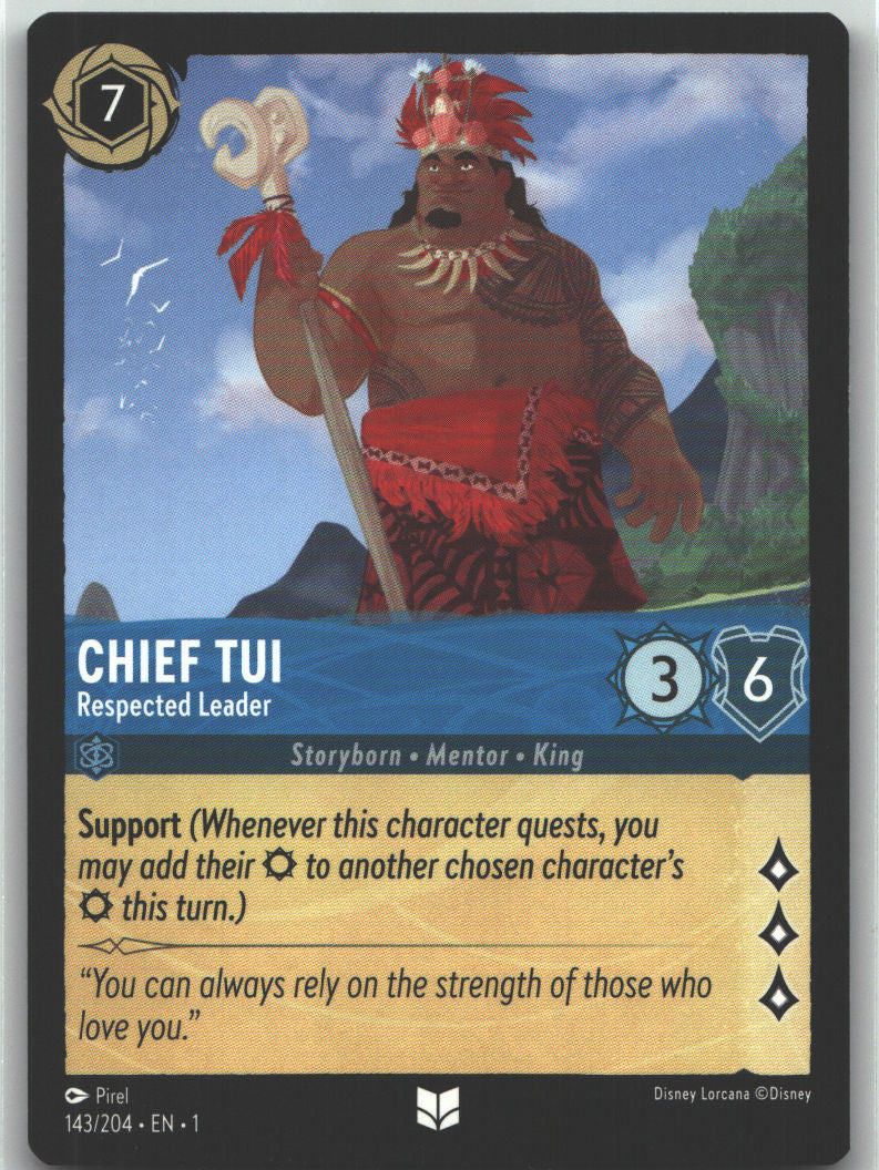Chief Tui - Respected Leader