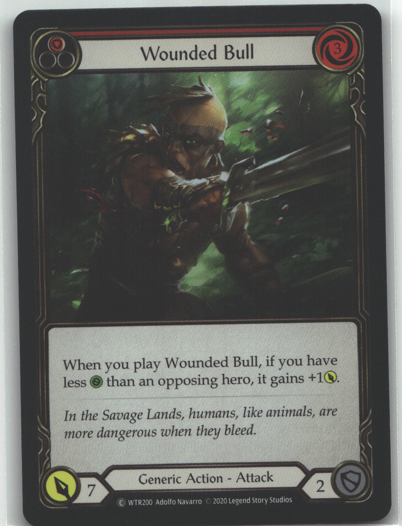 Wounded Bull (Red)