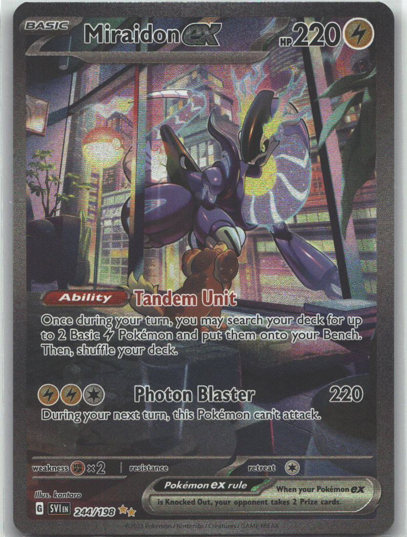 Miraidon ex - 244/198 | Moderately Played / English / Holofoil