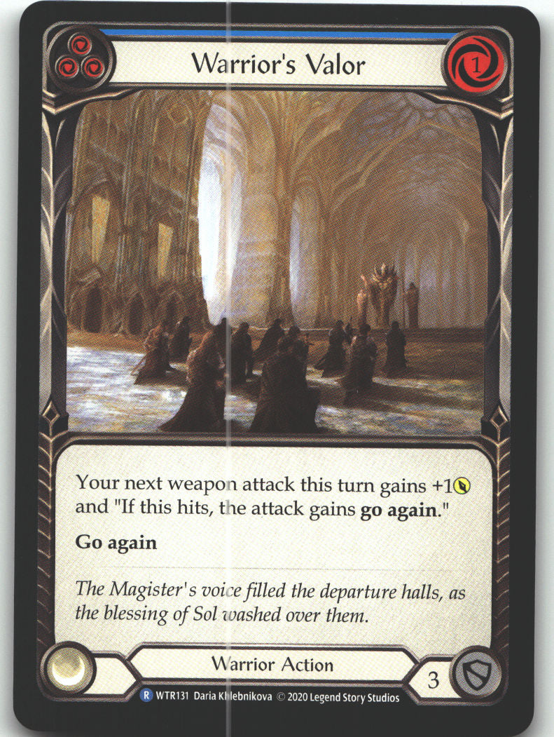 Warrior's Valor (Blue) | Near Mint / English / Unlimited Edition Normal