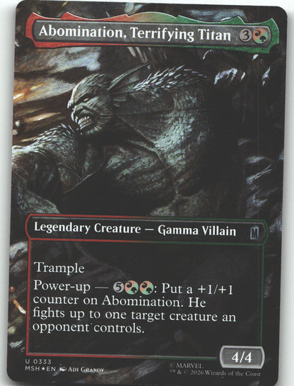 Abomination, Terrifying Titan (Borderless)