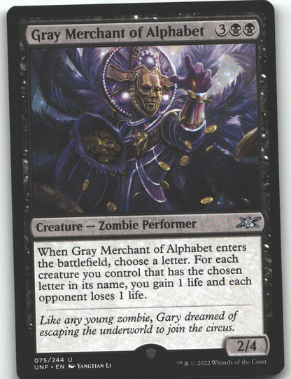 Gray Merchant of Alphabet