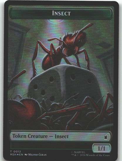 Insect // Clue Double-Sided Token