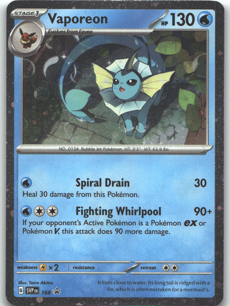 Vaporeon - 168 (Cosmos Holo)