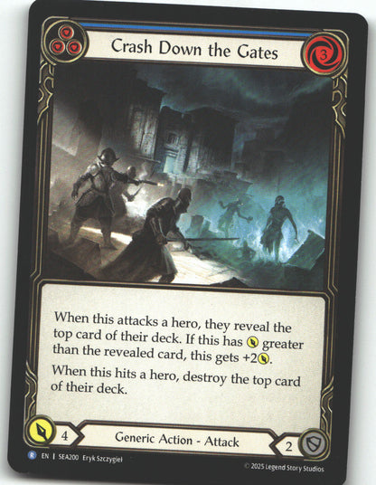 Crash Down the Gates (Blue)