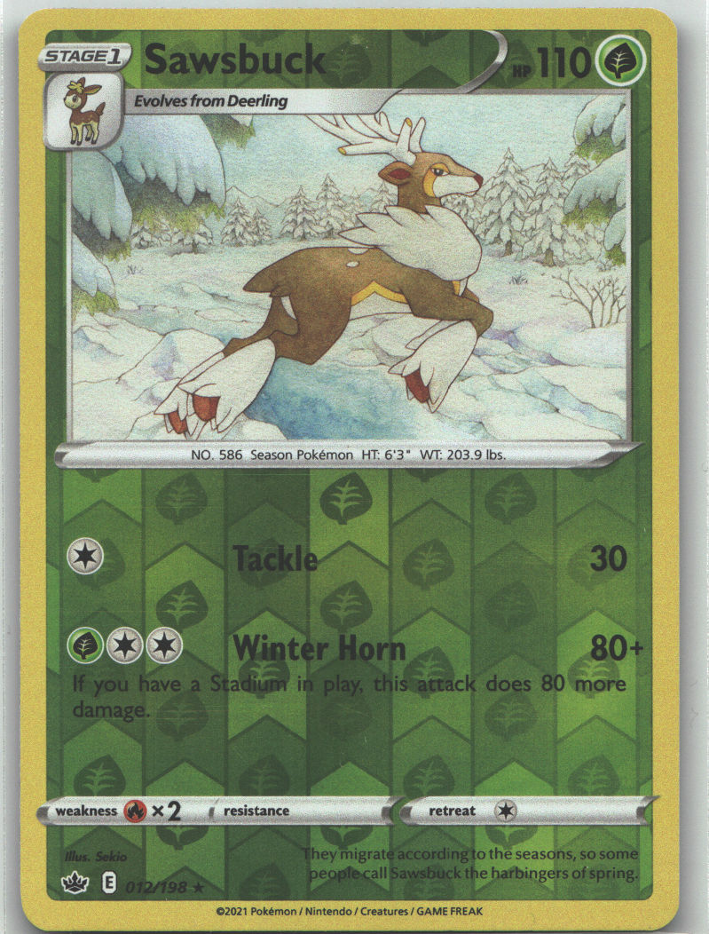 Sawsbuck | Lightly Played / English / Reverse Holofoil